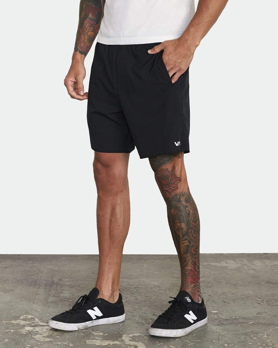 RVCA Men's VA Yogger Stretch Sports Shorts Workout Leisure Short