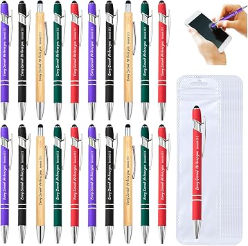 LUAVIARU 60 Pcs Christian Gifts Bible Verse Pens -30 Christian Pens with Inspirational Bible Verses +30 Bags - Scripture Ballpoint Ink Pen for Women,Bible Study,Church,Office UseColorful