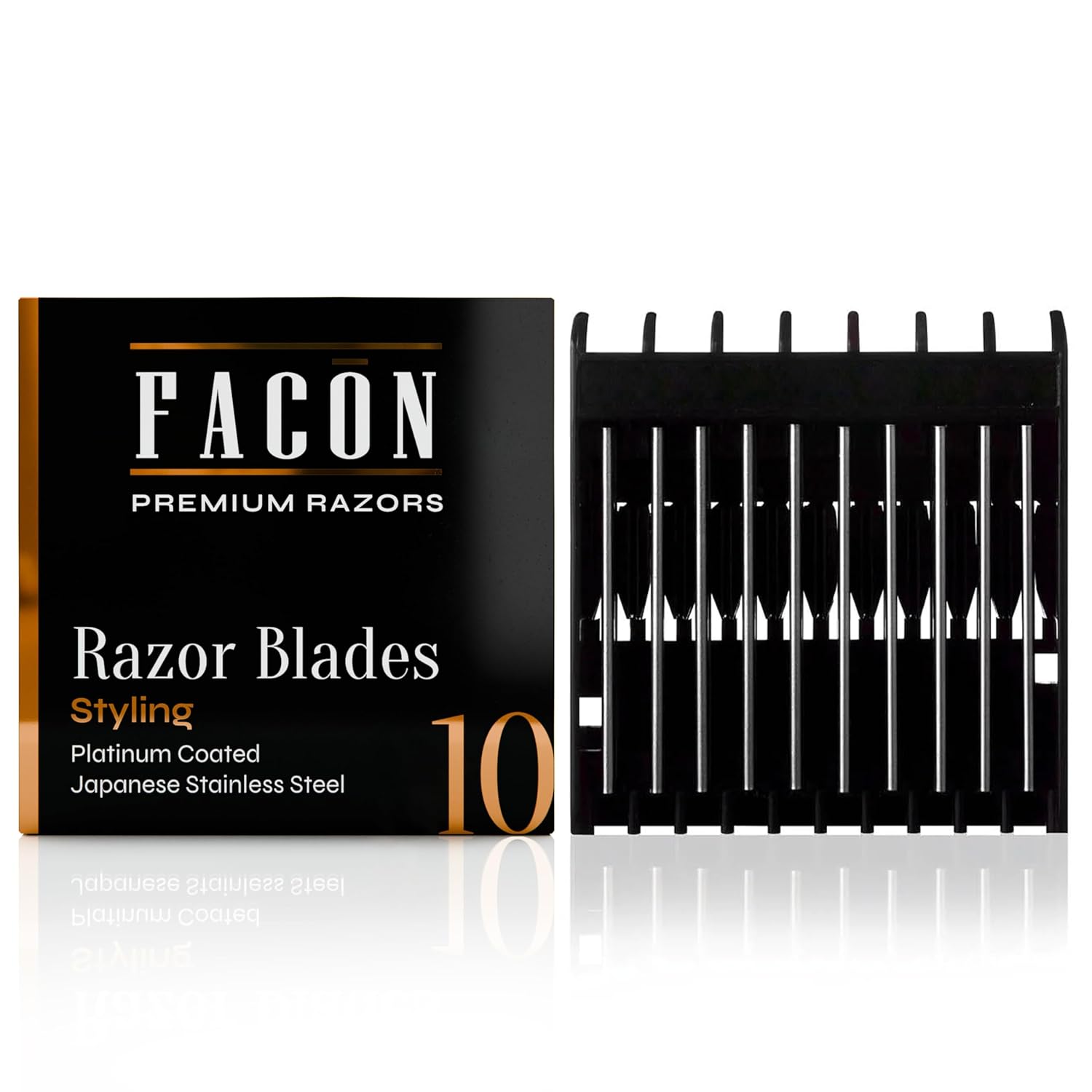 Fac n Professional Beard Razor for Men Replacement Blades Premium Razor Blades for Mustache Shaper Beard Edger Hair