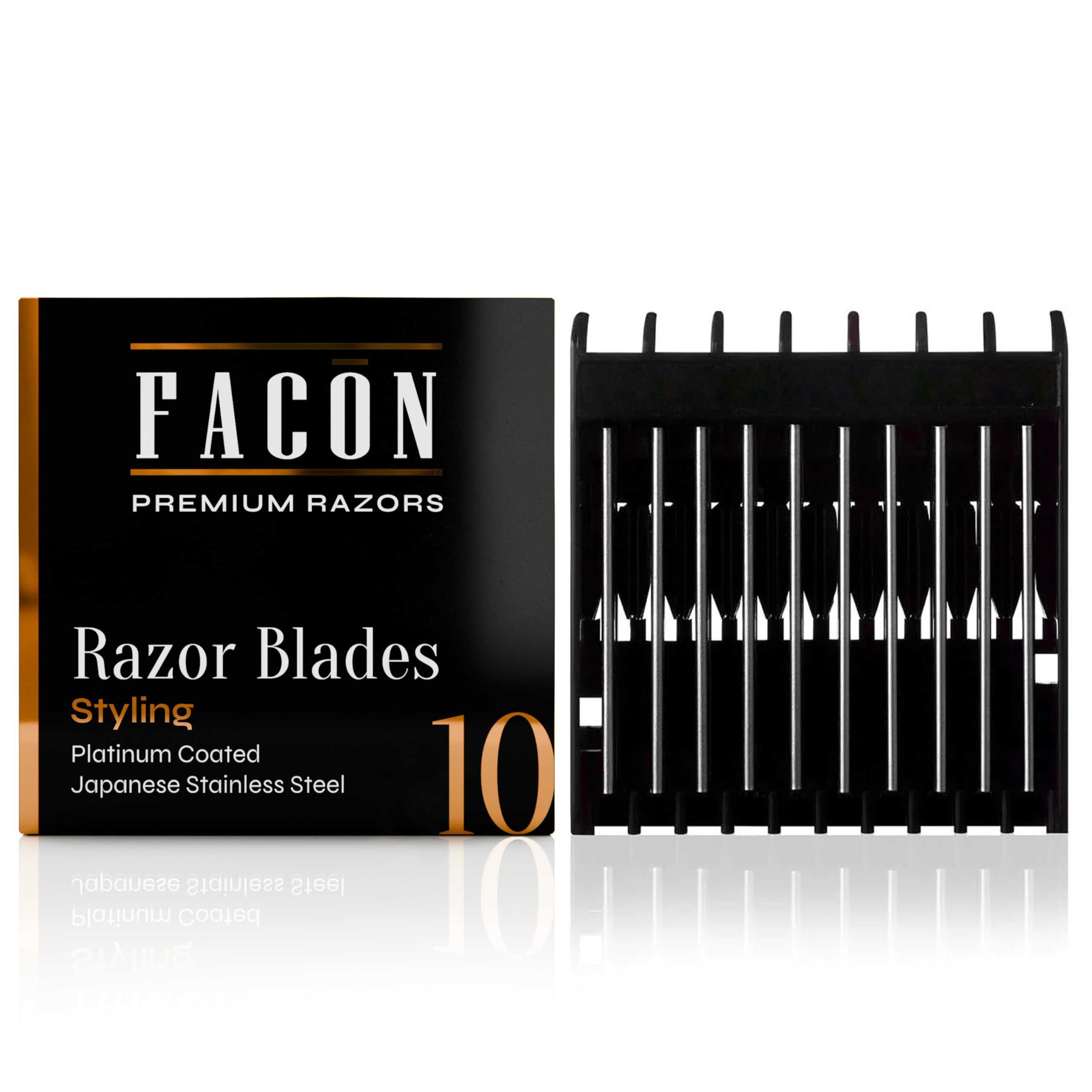 Fac n Professional Beard Razor for Men Replacement Blades Premium Razor Blades for Mustache Shaper Beard Edger Hair
