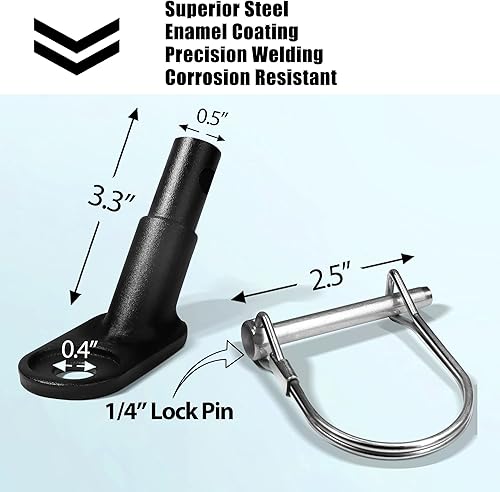 Miniatura 5 de Anley Conector de enganche de acoplador de remolque de bicicleta, compatible con una amplia gama, adaptador de metal a prueba de óxido para niños,