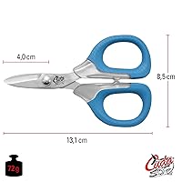 Vista 2 de CUDA 5.5" Large Braid Shear Durable Fishing Braid, Mono & Fluorocarbon Cutter for Saltwater & Freshwater with Dual Serrated Blades & Oversized