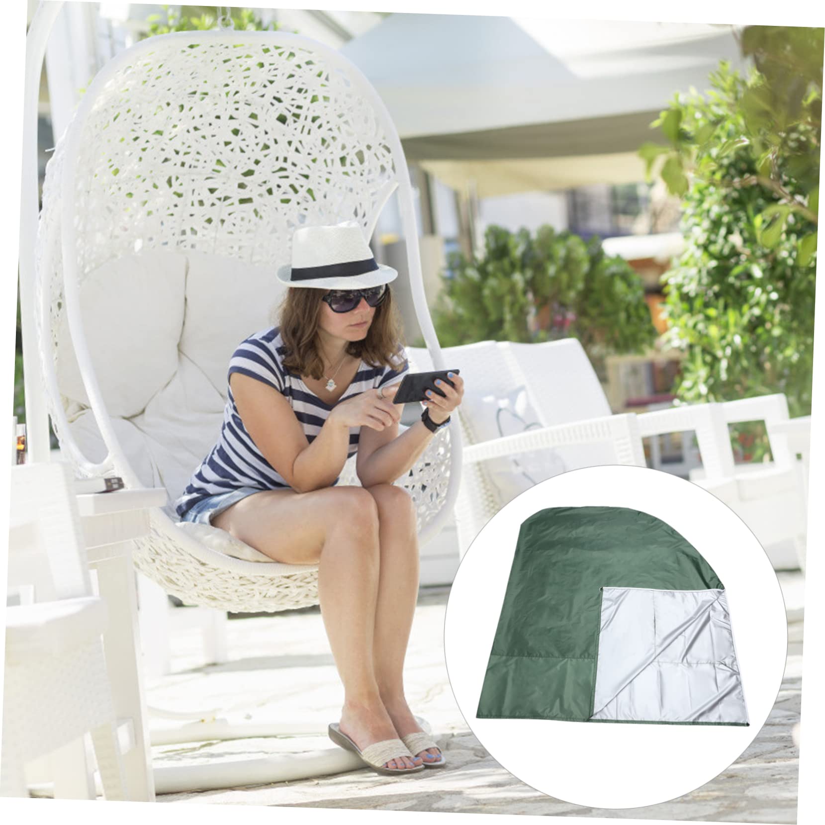 VANZACK Housse Imperméable pour Hamac et Balançoire Protection Extérieure Résistante Uv, Design Simple et Portable