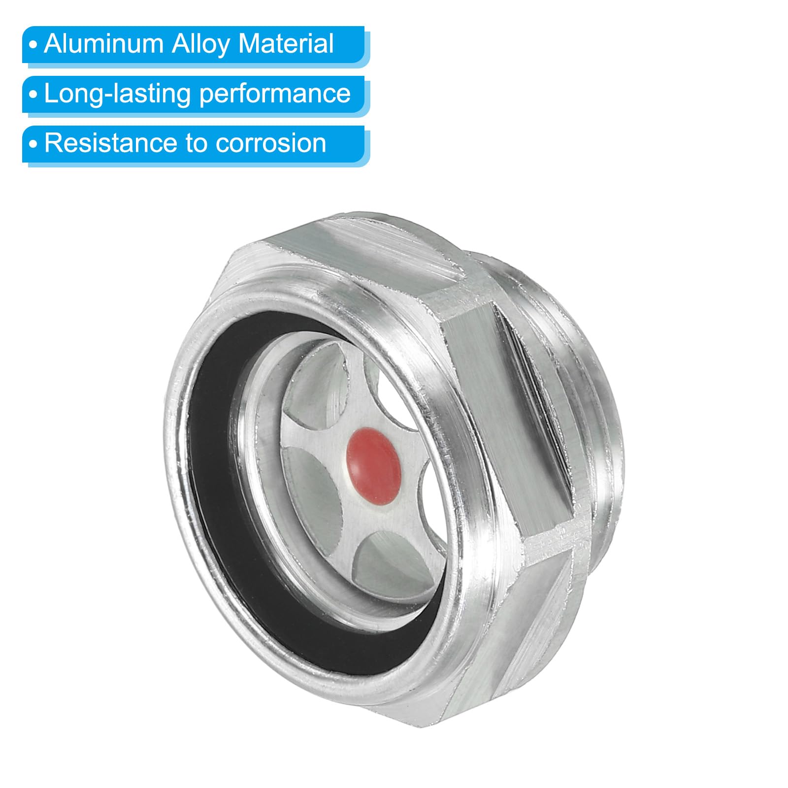 Vetrino Livello Olio Compressore 2pz - Filettatura M18x1.5, In Lega Di Alluminio - Foto 12