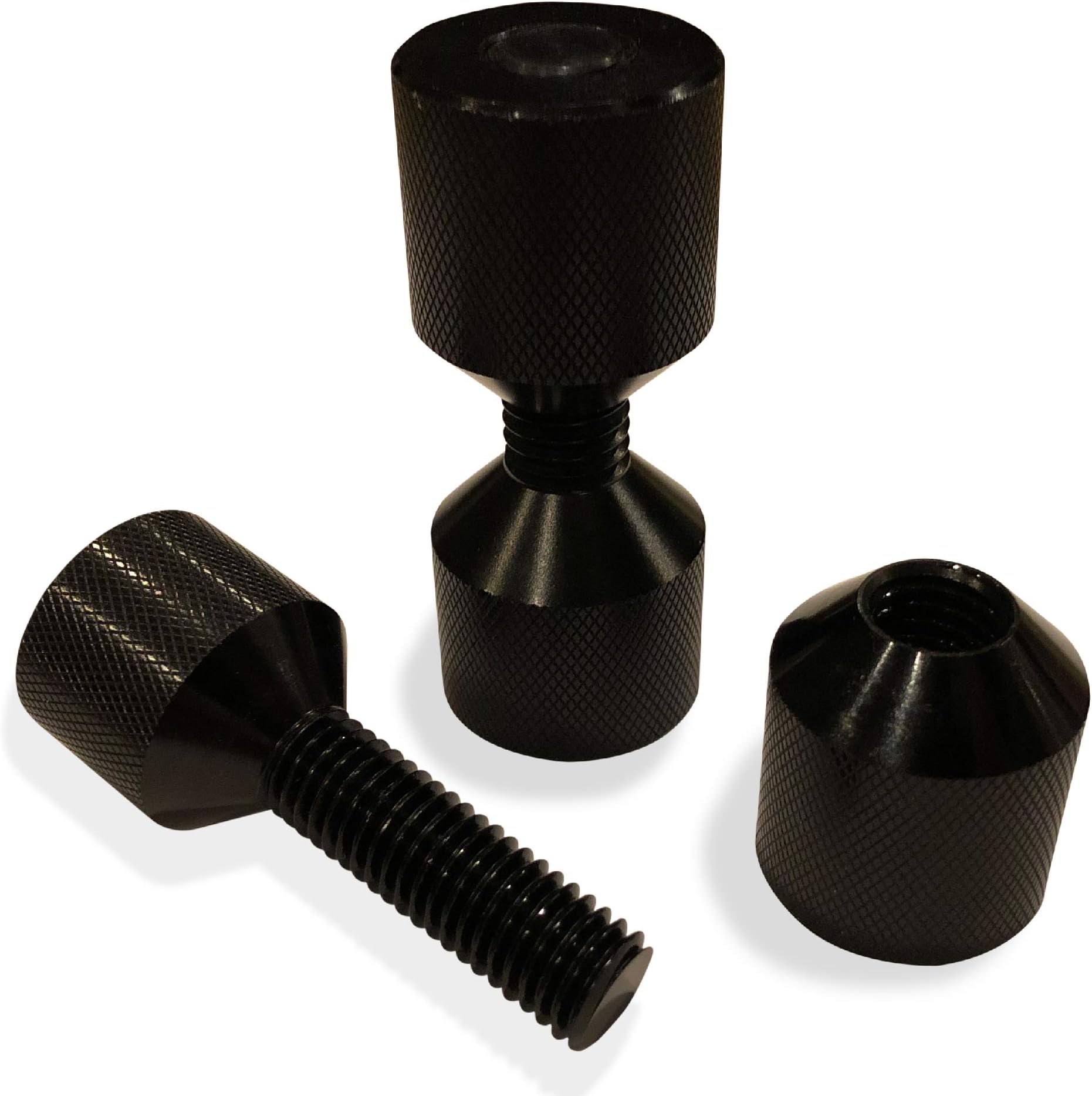 Kelbert-1-1/8" Two Hole Pins Set - Handy 6061 Aluminum Lightweight Construction 2 Hole Flange Alignment Pin with Anodized Black Oxide Finish That?s Manufactured by SGS Certified Company