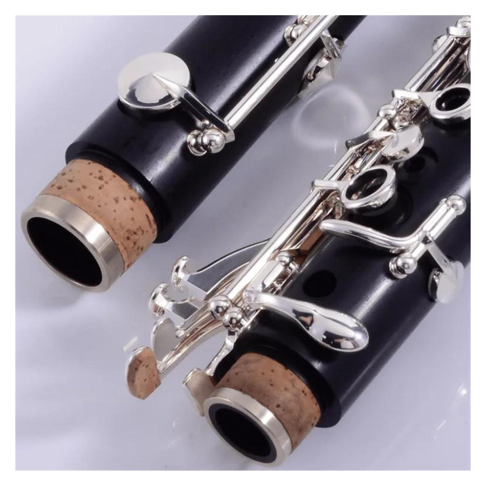 Corpo In Ebano Tono Sib 18 Tasti Chiavi Argentate Clarinetto In Legno Con Custodia E Accessori Clarinetto Set