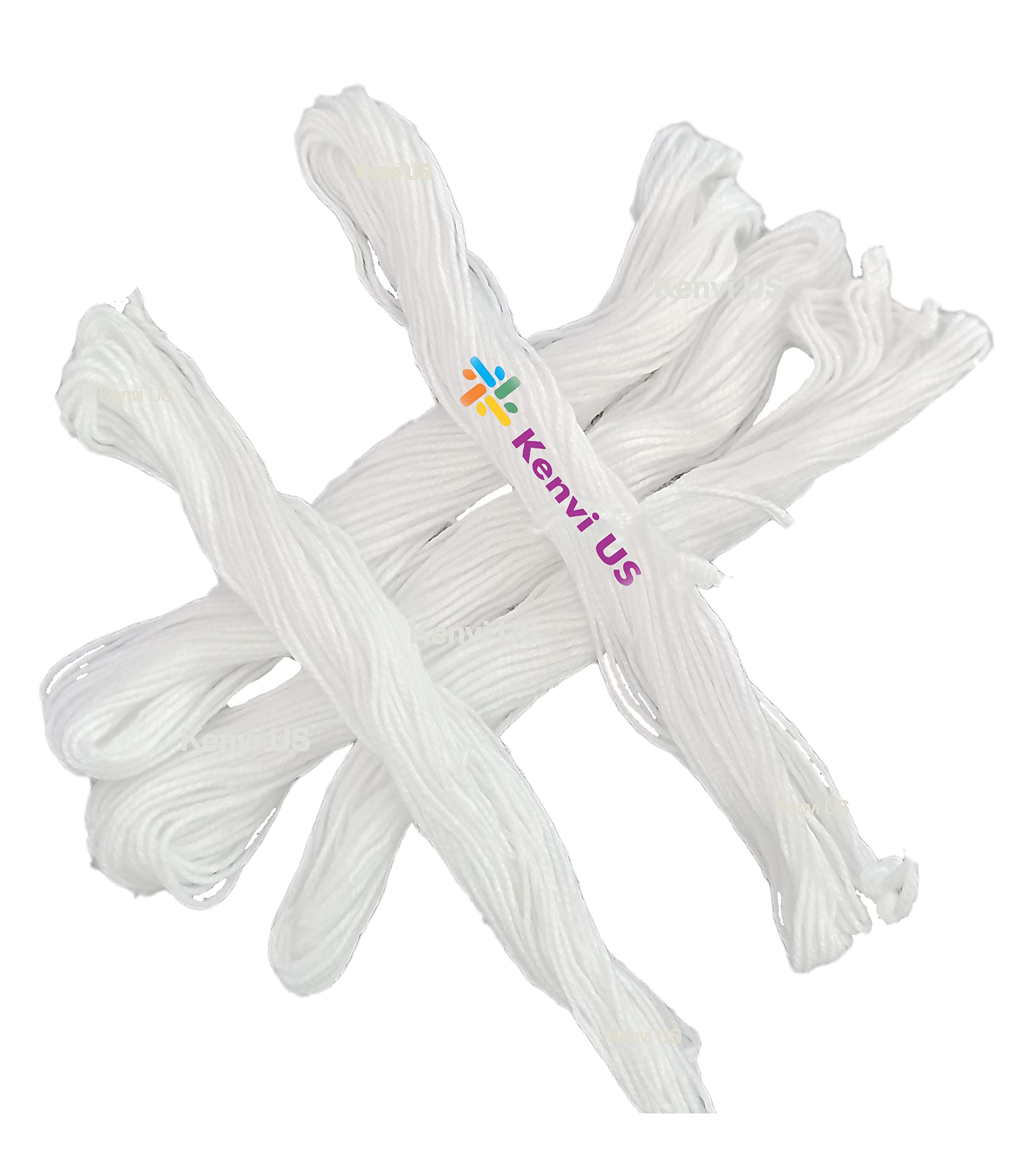ENAVIJ Janeu Thread Sacred Thread Brahmin Thread Janeu for Puja Made of Pure Cotton Mota Dhaga or Yagnopaveeth for Puja or Personal White 5 PCS || km56