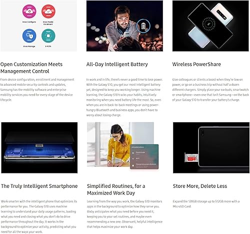 Miniatura 5 de SAMSUNG Galaxy S10 128GB 6.1" 4G LTE desbloqueado, Prisma Negro (Renovado)