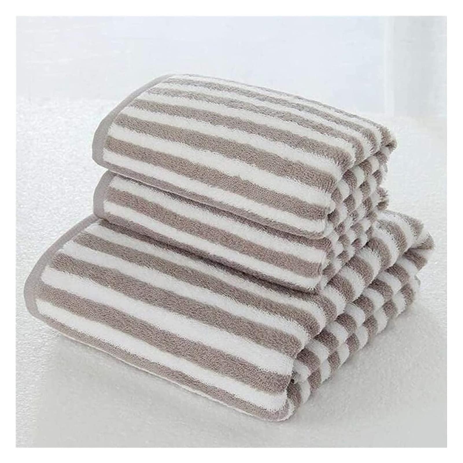 Towel Bath Towel Bath Towel Set Classic Stripe Towels Set-Quick Drying Highly Absorbent Mixing-2Bathtowels Bath Towels Color B