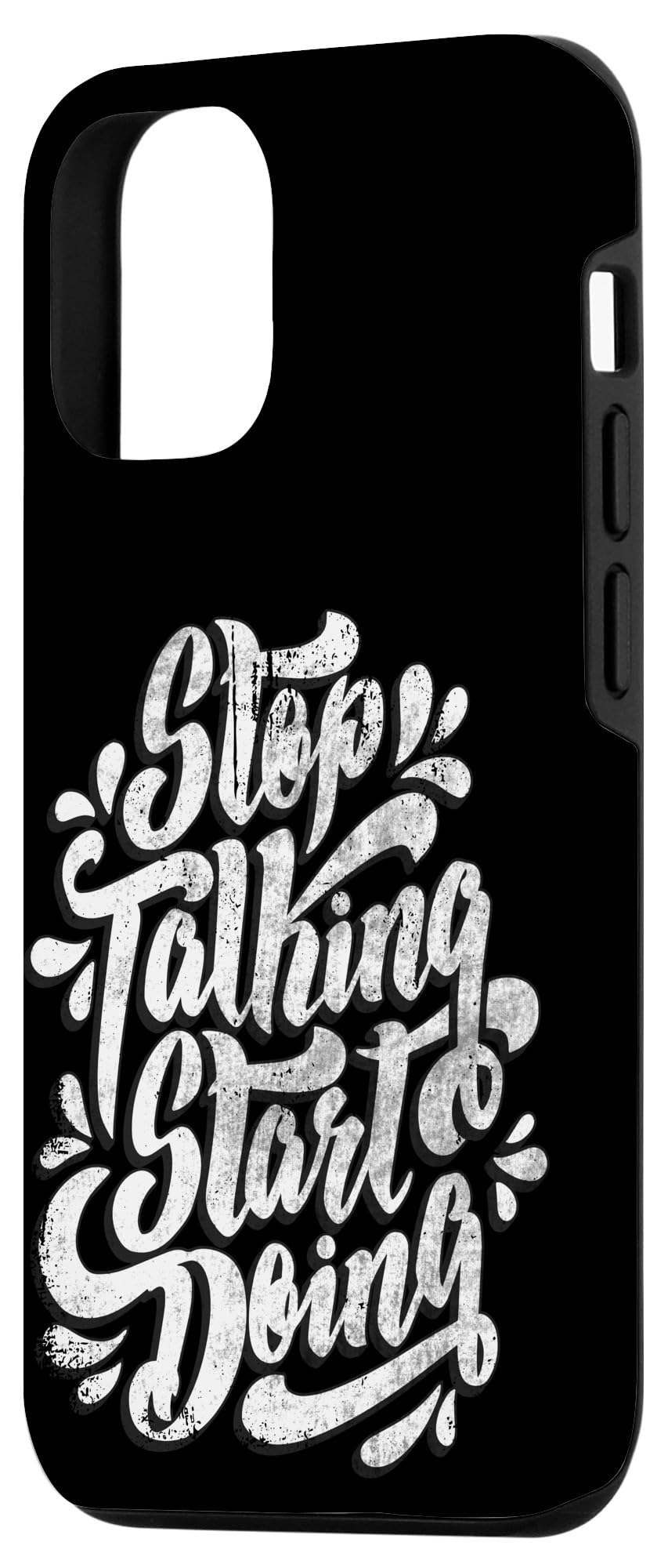 iPhone 12/12 Pro Stop Talking Start Doing Motivational Inspirational Quotes Case - Image 2