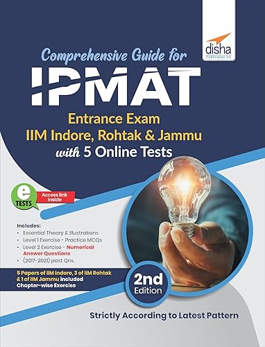 Comprehensive Guide for IPMAT Entrance Exam (IIM Indore, Rohtak &amp; Jammu) with 5 Online Tests 2nd Edition