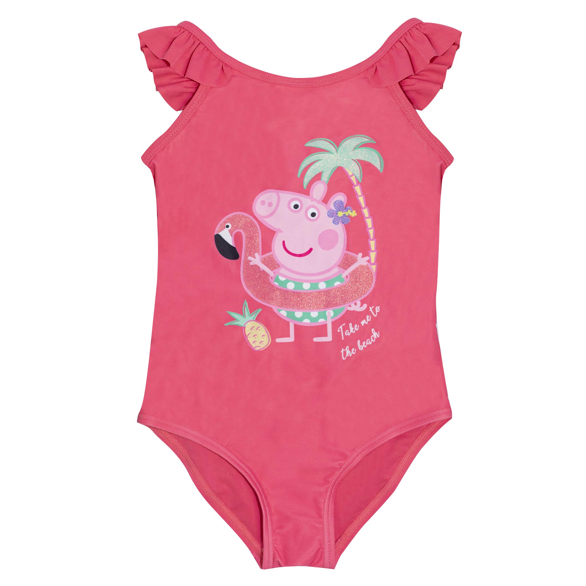 Popgear Bañador Peppa Pig para Niña Flamingo Rosa Traje de baño para Niñas