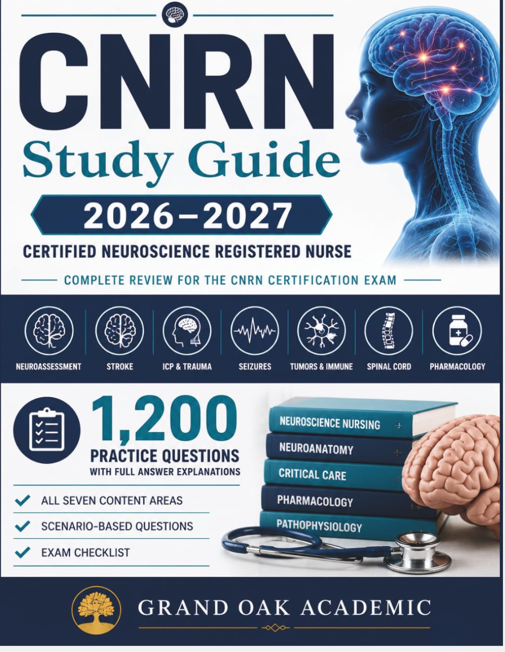 CNRN Study Guide 2026–2027: 1,200 Practice Questions with Full Answer Explanations