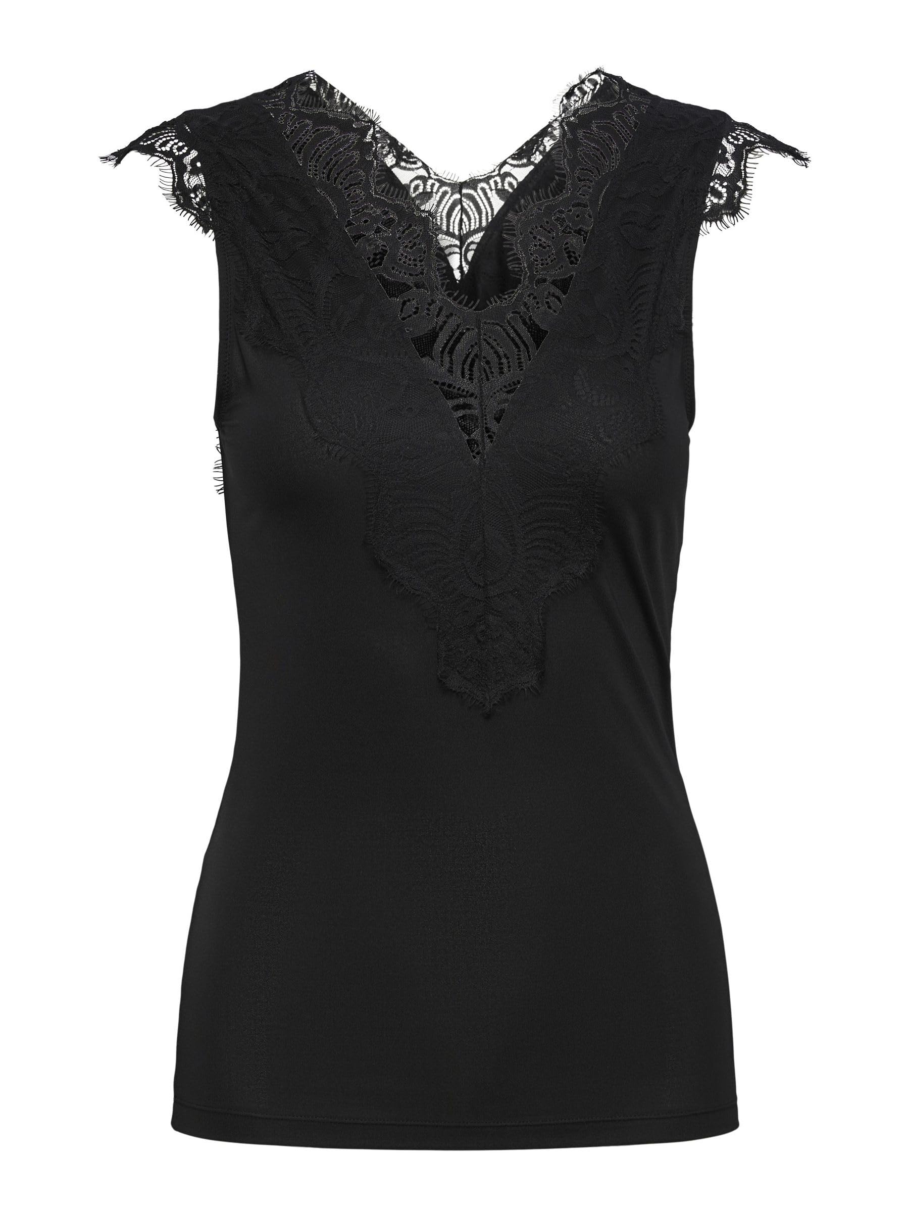 PIECES Pcilu SL Top Noos Camiseta de Tirantes Anchos para Mujer