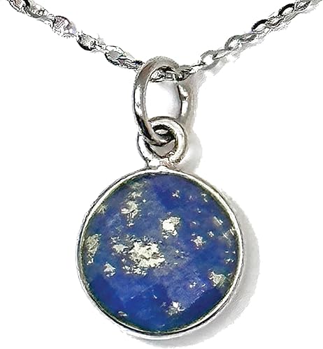 Miniatura 21 de Collar con colgante redondo, piedras preciosas naturales, labradorita, piedra lunar arcoíris, cristal, cuarzo rosa, amatista, citrino, plata de ley,