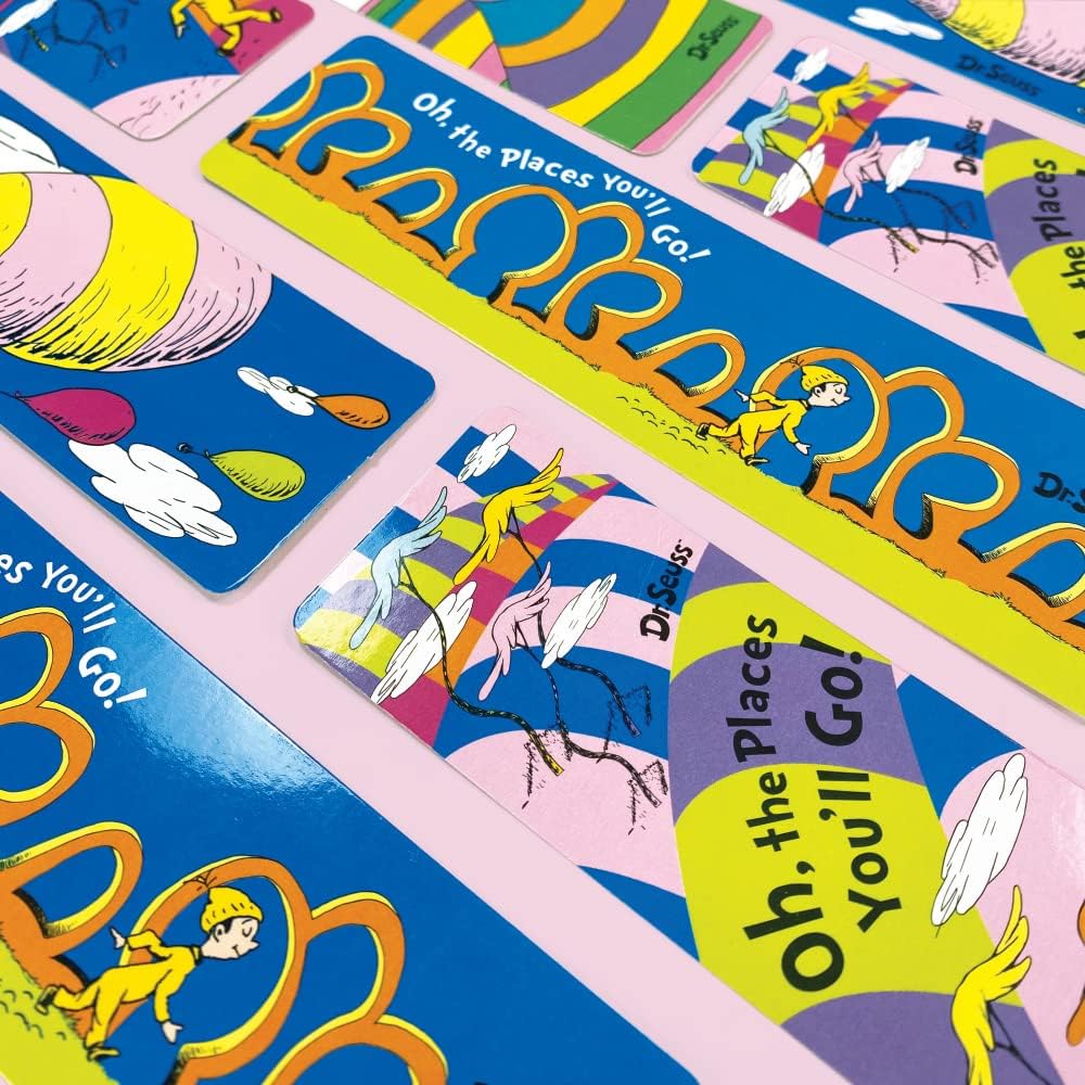 Raymond Geddes 67803 Dr. Seuss Oh The Places You'll Go! Assorted Bookmarks For Kids (Pack of 50)