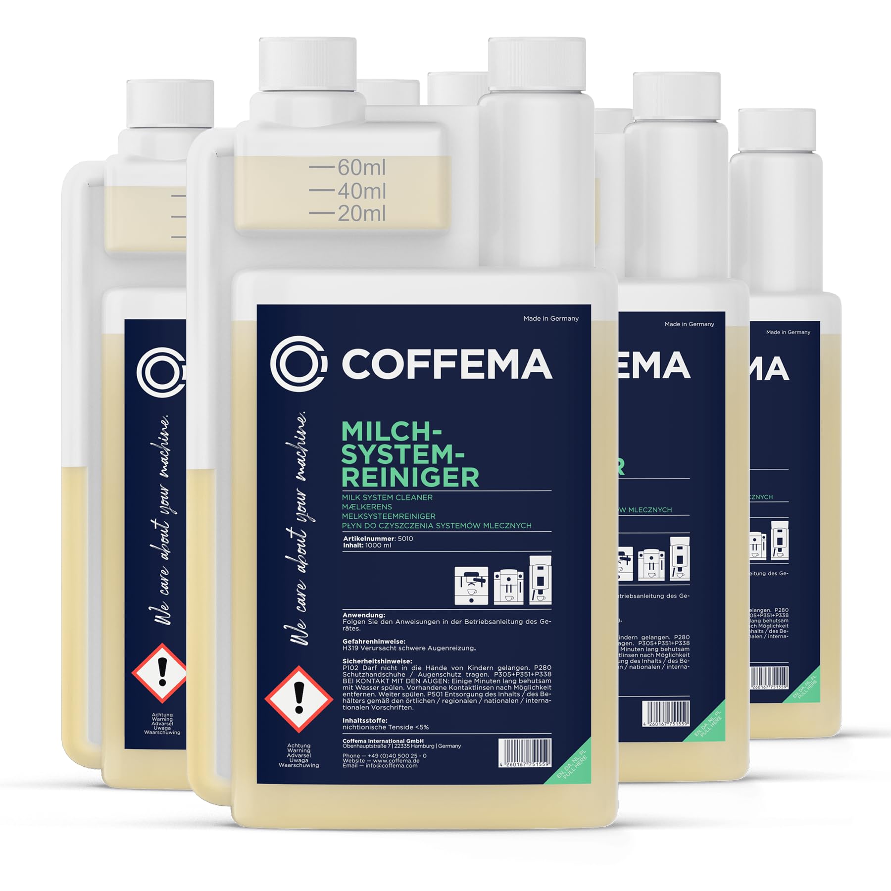Milch- und Sahnereiniger Sparpaket, 5410SET ? 4 x 1 Liter