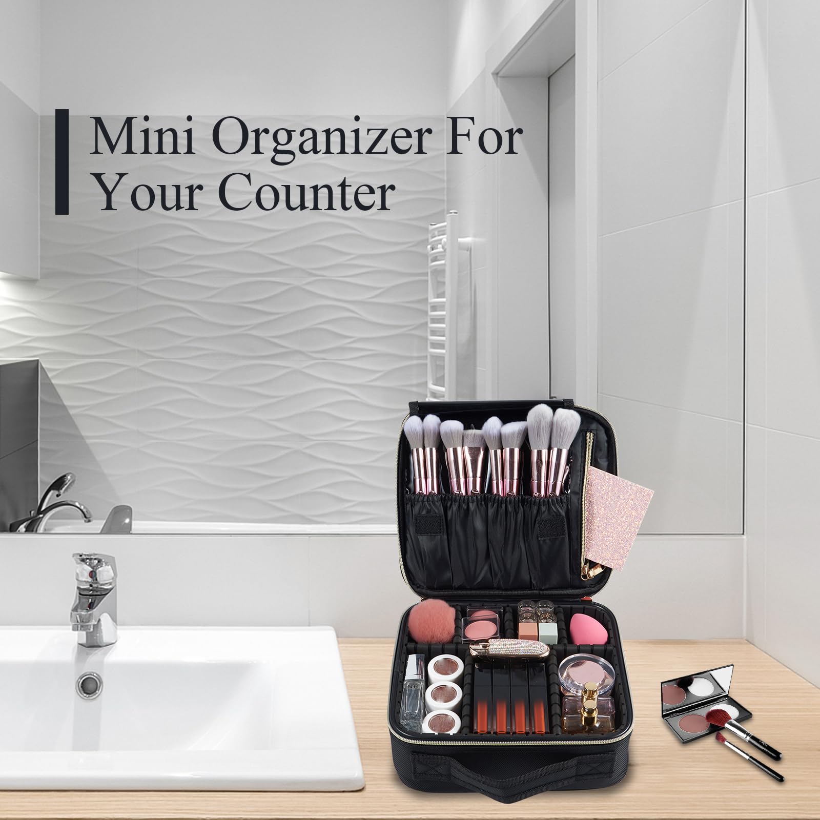 Borsa per Cosmetic Borsa porta Trucchi Borsa Trucco Professionale Valigetta Trucco Makeup Trousse trucchi Beauty Case