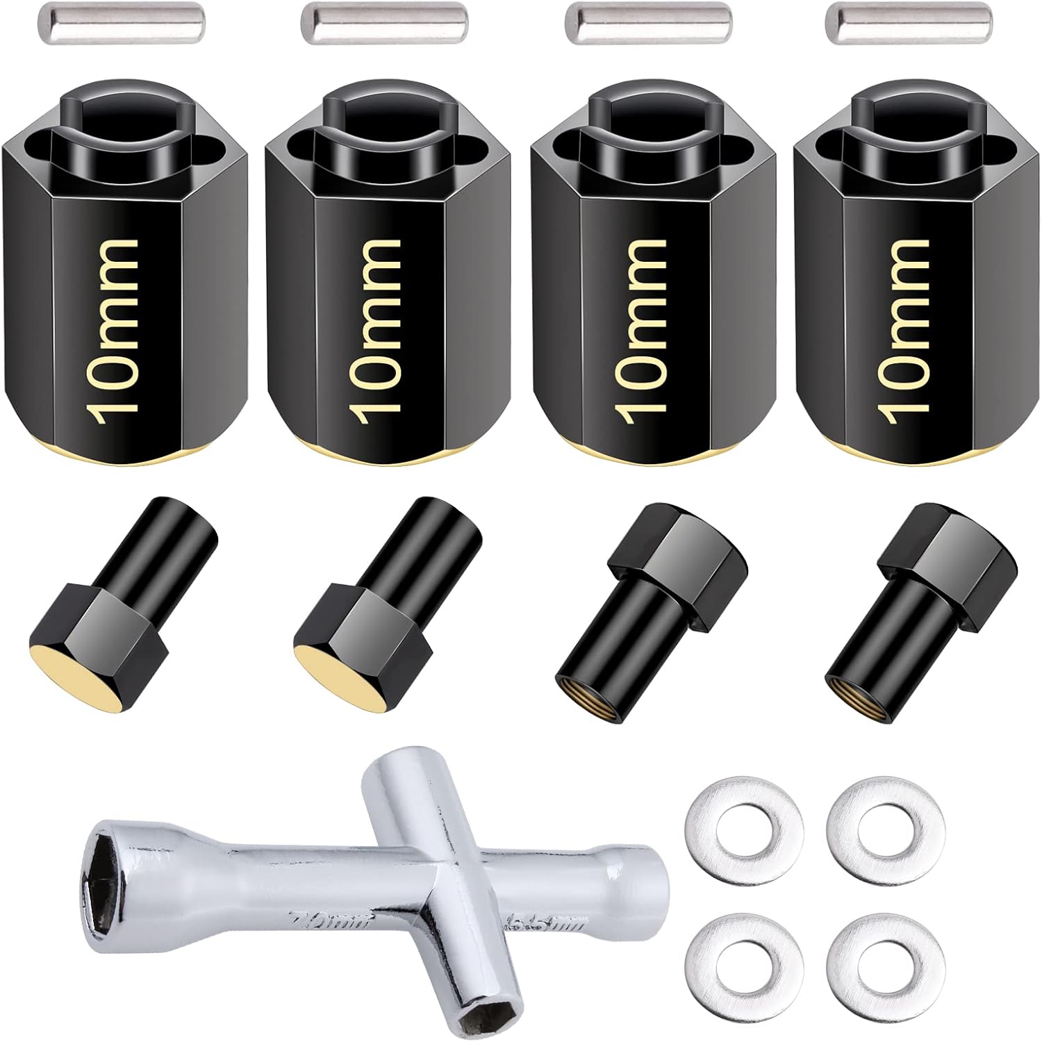 HobbyPark Brass Hex Extension for TRX4M Upgrades Parts Extended Wheel