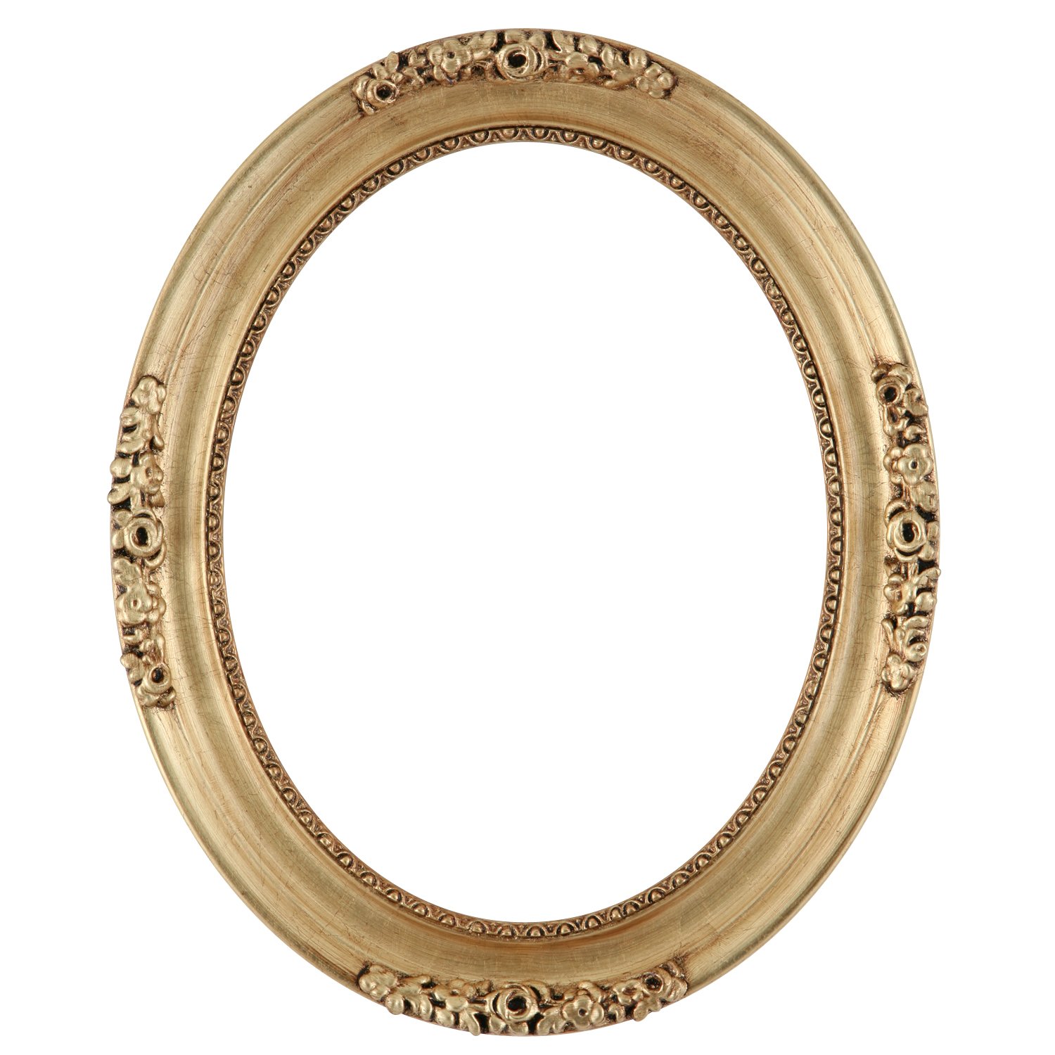 Amazon.com: ArtToFrames 5x7 Inch 603 Oval Frame Antique Gold Leaf