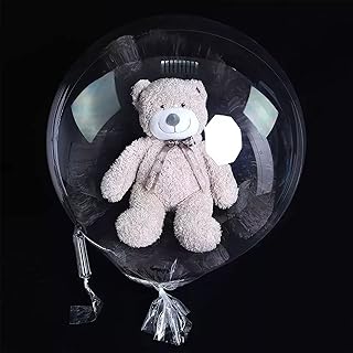 10 Pack BoBo Balloons Bubbles Balloons, 30 in Fillable Big Bubbles Balloons, Transparent BoBo Balloons for Baby Shower Wedding Birthday Party Decor