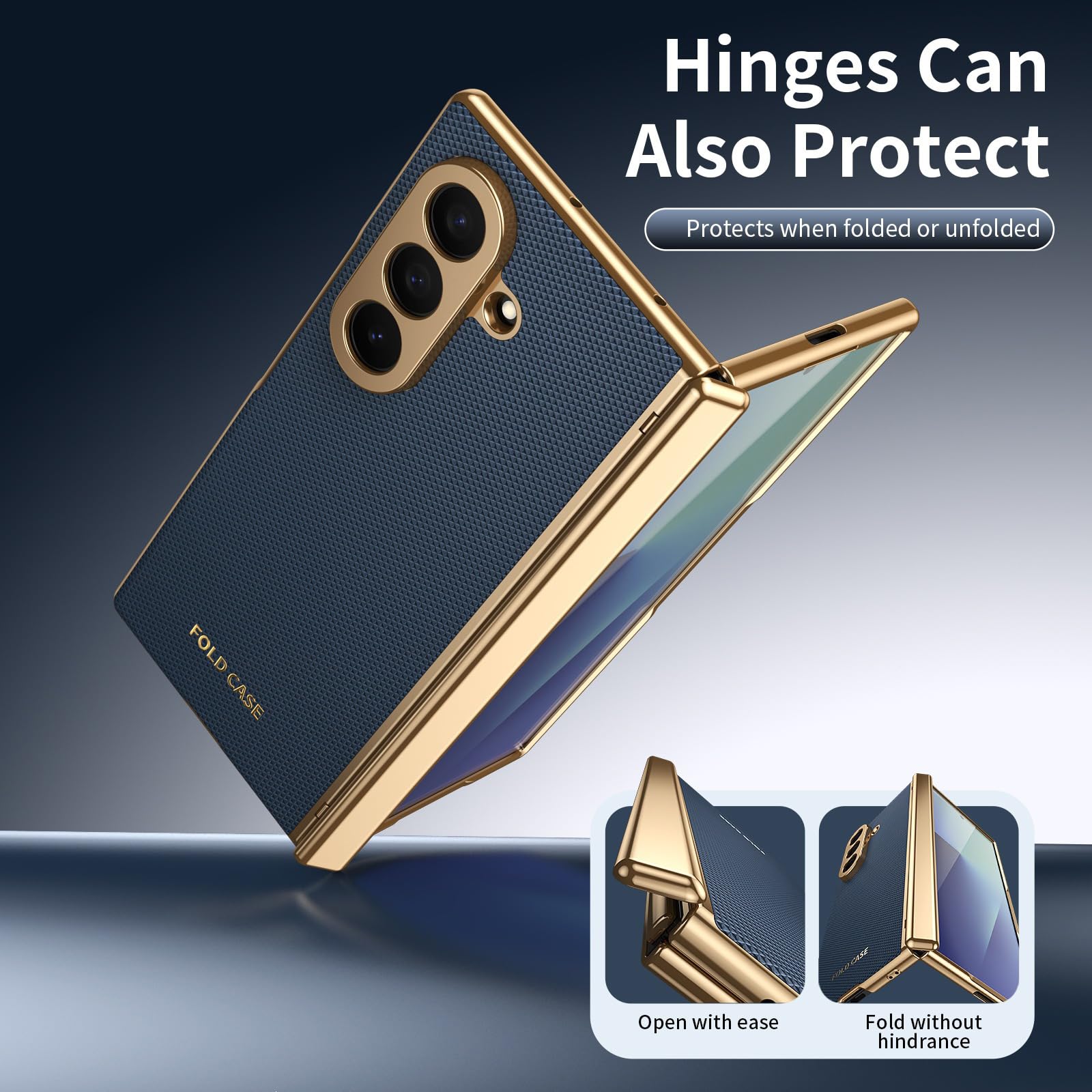 Etui do Samsung Galaxy Z Fold 8 Ultra, wbudowana szklana folia ochronna na