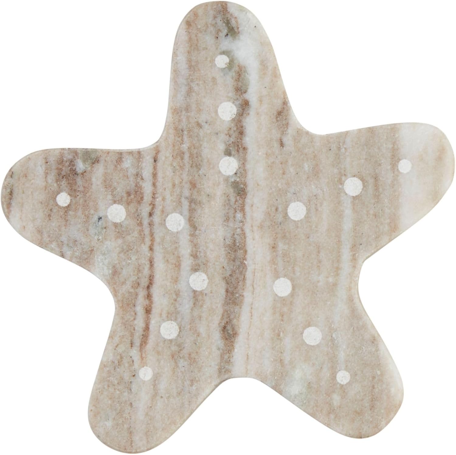 Mud Pie Starfish Mini Marble Board; 7 1/4" x 7"