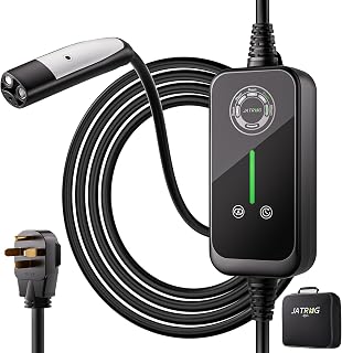Portable Tesla NACS EV Charger, 31 ft, 32A Level 2 Home Charger, Fast Charging Station