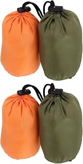 4pcs Rain Poncho Storage Bag - Drawstring Mesh Bags for Wet Clothes/Socks - Rain Gear Storage Sack Nylon Pouch for Backpacking Camping Hiking