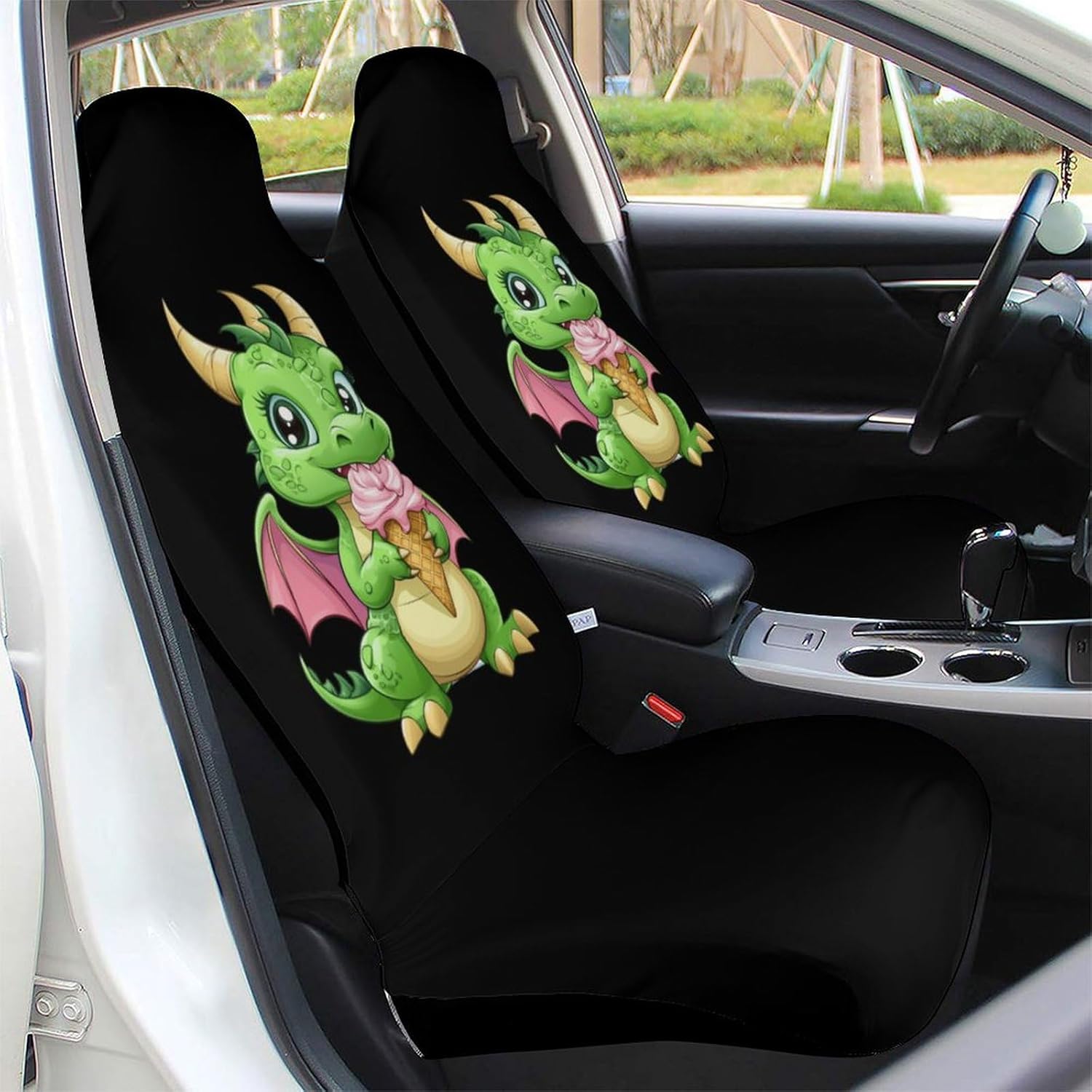 Dragon Car Seat Covers Universal Car Front Seats Protector Auto Interior Accessories 1PCS