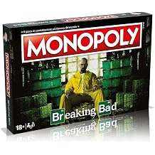 Hasbro Winning Moves   Breaking Bad Monopoly Board Game Italian Edition Ages 18+ Collectable Tokens Language - Italian