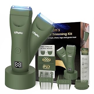 Enssu Aparador de Pelos 2 em 1 com 2 Cabeças IPX7