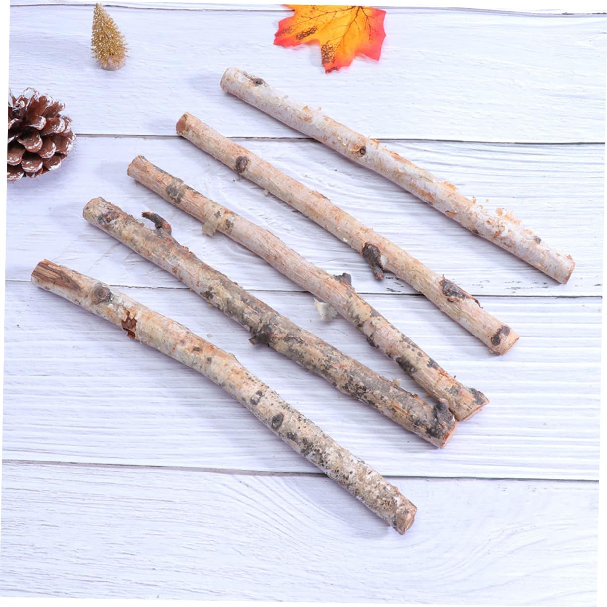 Uonlytech 40Pcs Dried Birch Branches for Decorative Centerpieces Natural Tree Logs for Vase Decorations DIY Floral Arrangements Festival Decor Lengths