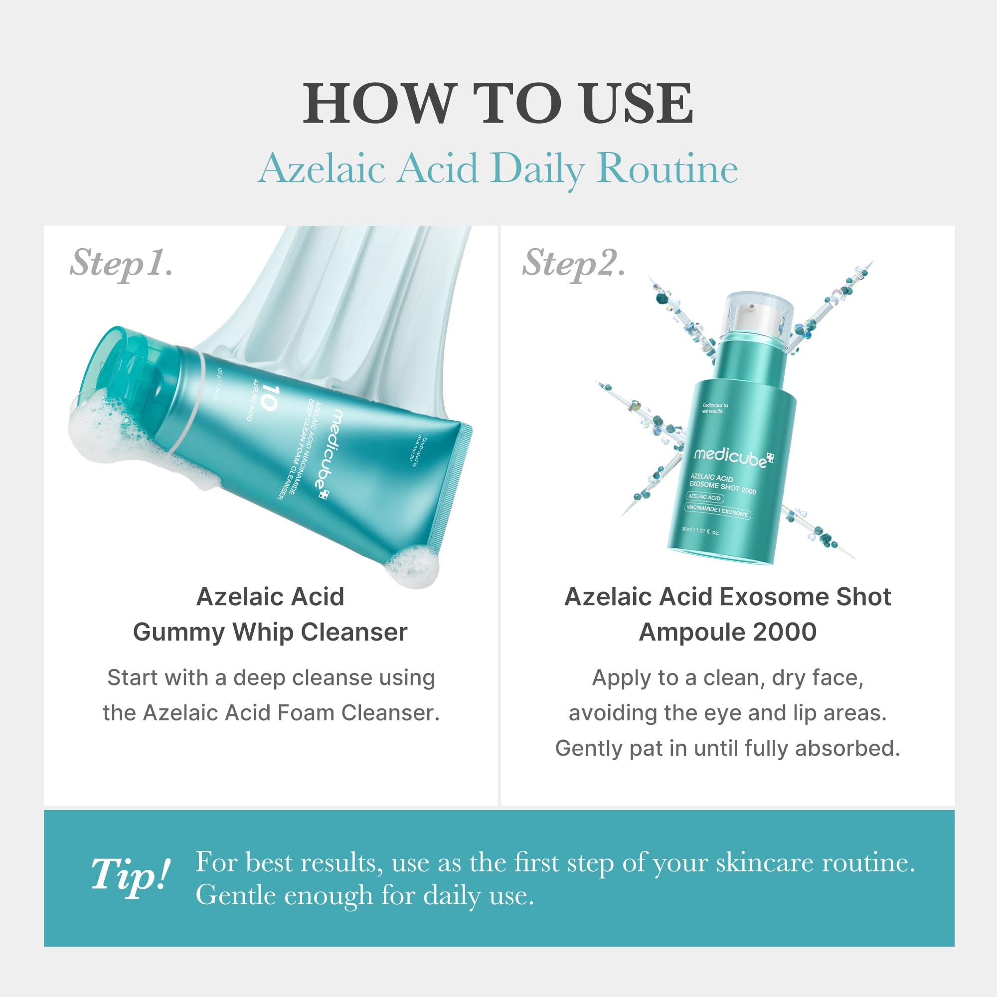 Medicube Azelaic Acid Exosome Shot 2000, Serum with Niacinamide