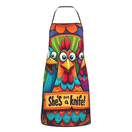 Kitchen Aprons for Men with Pockets Chef Apron for Women