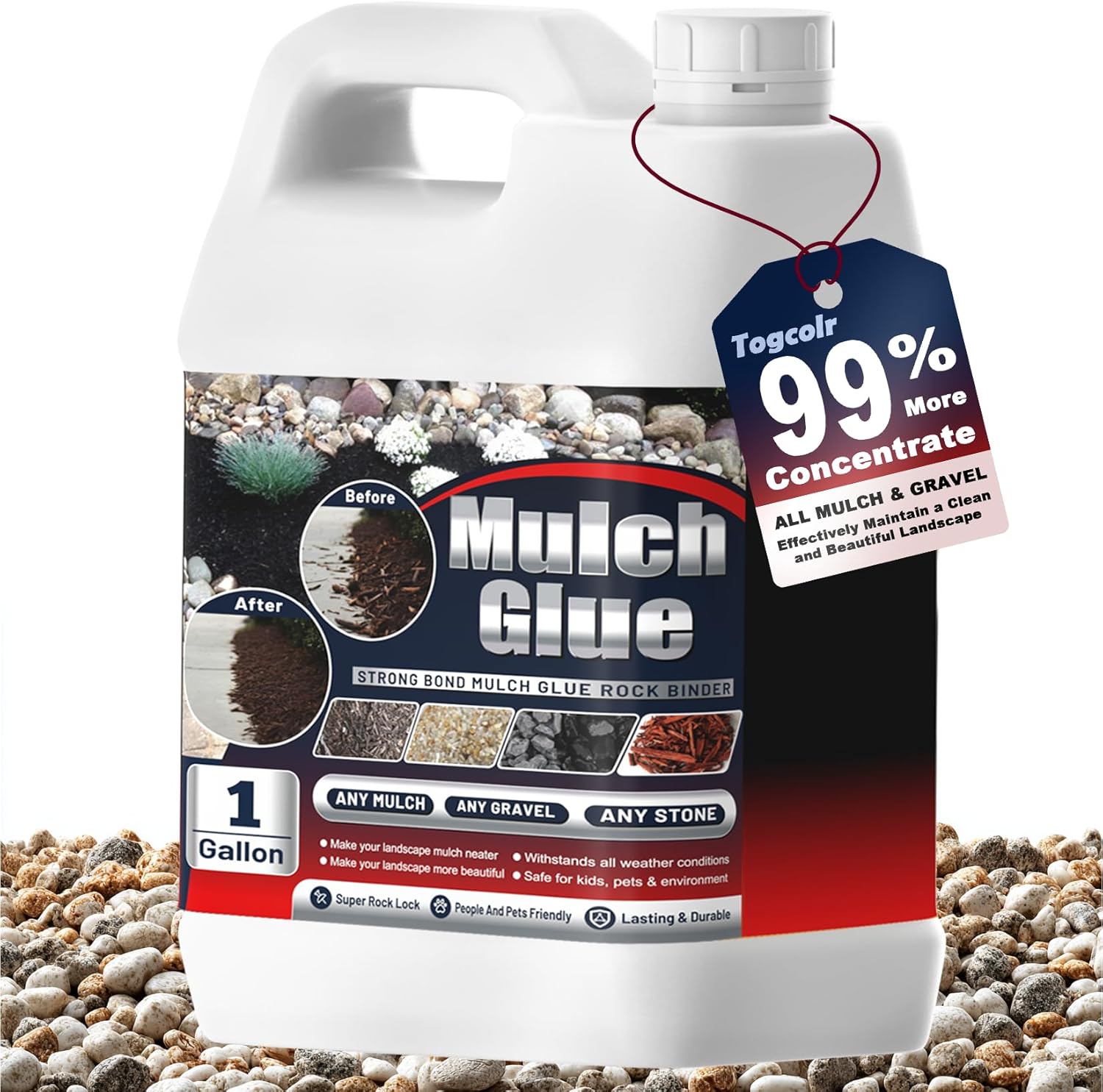 Mulch & Rock Glue for Landscaping