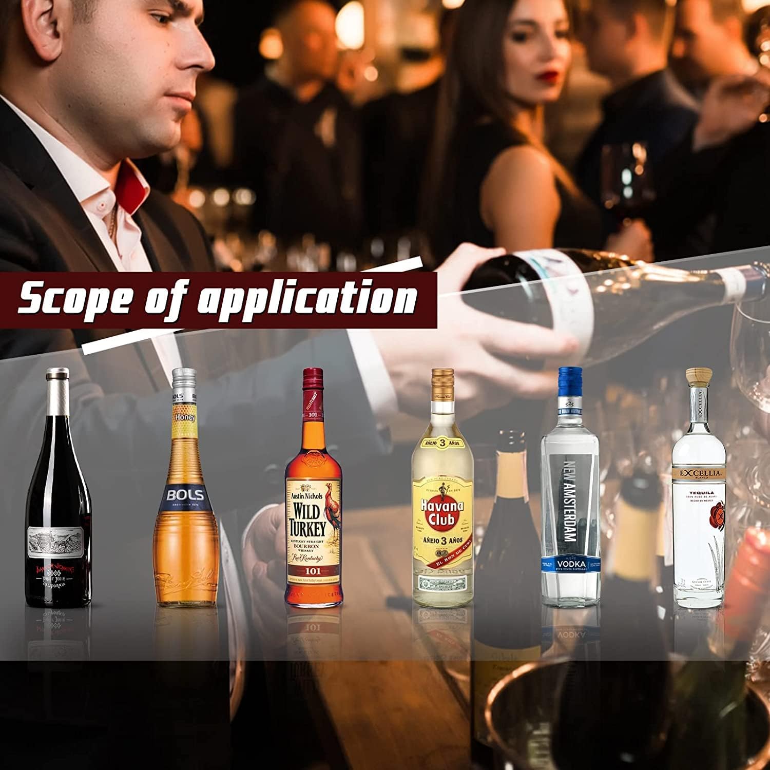 8x Flaschenausgießer 2cl - Automatischer Dosierer Für Wein & Spirituosen