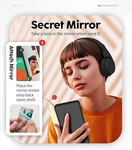 Miniatura 44 de GOOSPERY Parachoques magnético para puerta compatible con Galaxy S23, tarjetero tipo cartera, cierre automático, protección de doble capa resistente