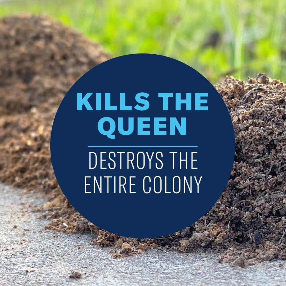 BioAdvanced Fire Ant Killer Outdoor, Dust, 1.5 lb, 195 Mounds, Ant Powder Killer Outdoor