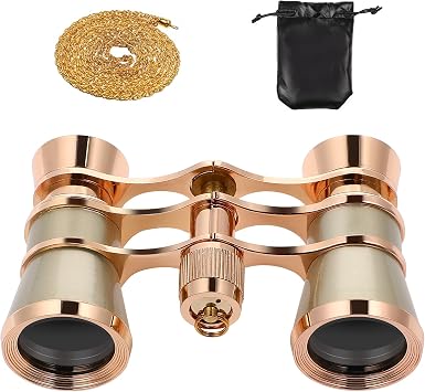 Opera Glasses Binoculars 3X25 Opera Glasses for Women Mini Binocular Telescope with Chain for Adults Kids in Musical Concert