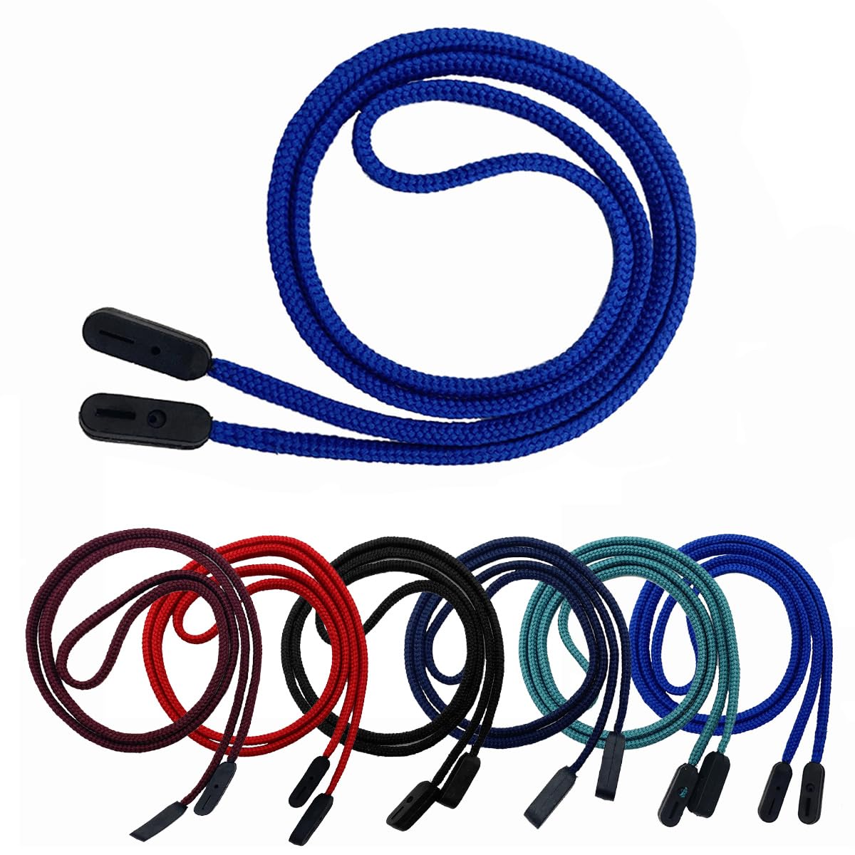 Van Der Linn Unisex Blue Glasses Lanyard Strong Grip Secure Eyewear Holder Glasses Neck Cord Strap (1, )