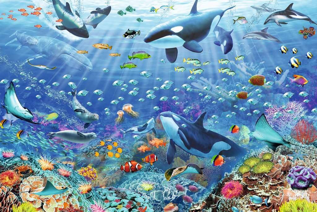 Ravensburger - Puzzle Adulte - Puzzle 3000 pièces - Monde sous-Marin coloré - Adultes et Enfants à partir de 14 Ans - Puzzle de qualité supérieure fabriqué en Europe - Animaux Marins - 17444