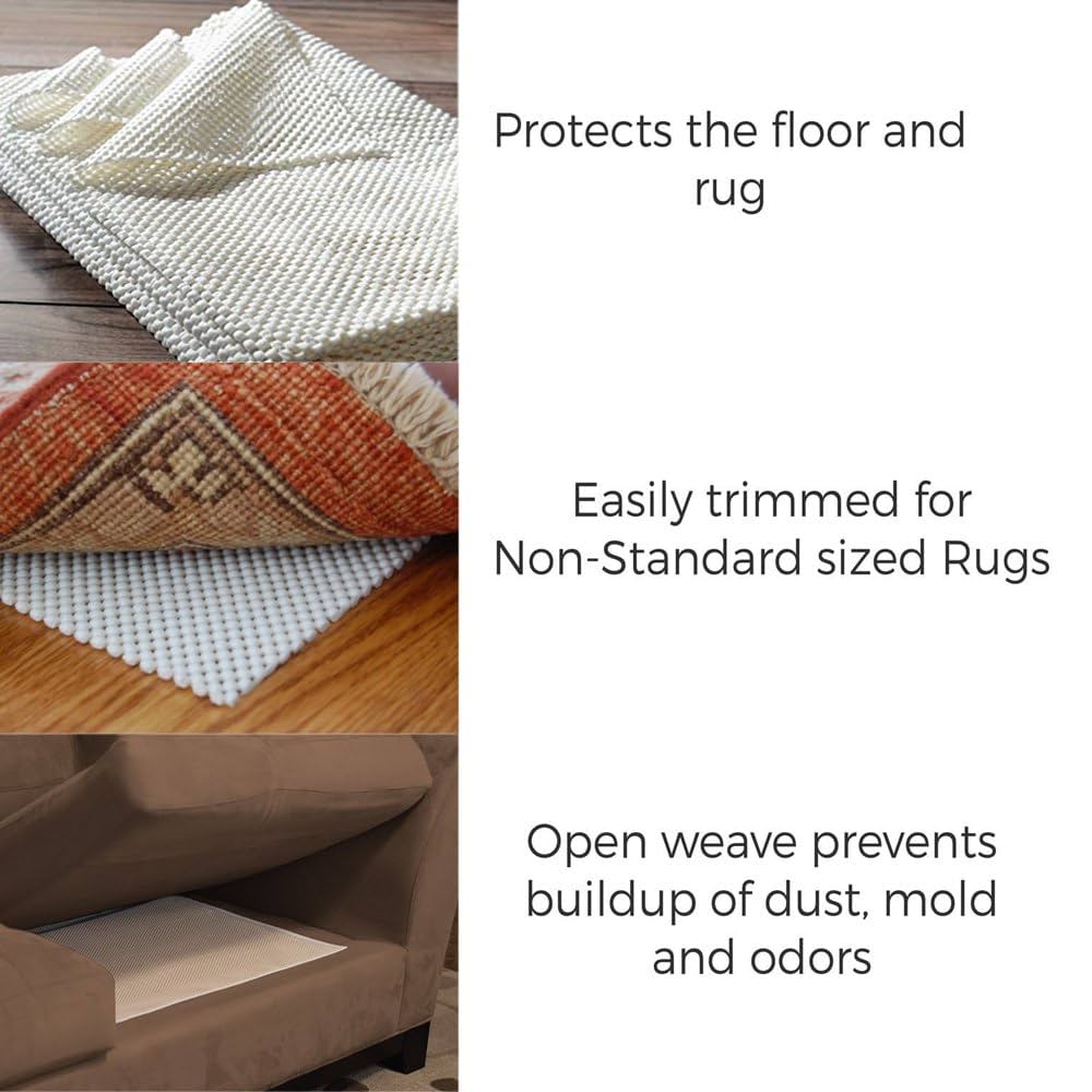 Non-slip Underlays, Mat Anti Slip Rug Pads Extra Cushion Keep Sofa
