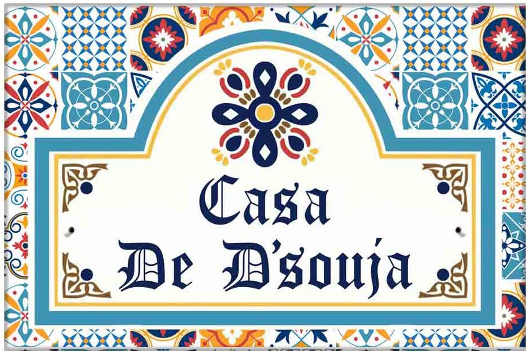 Nutcase Polycarbonate Personalized Name Plates For Home (Multicolour)