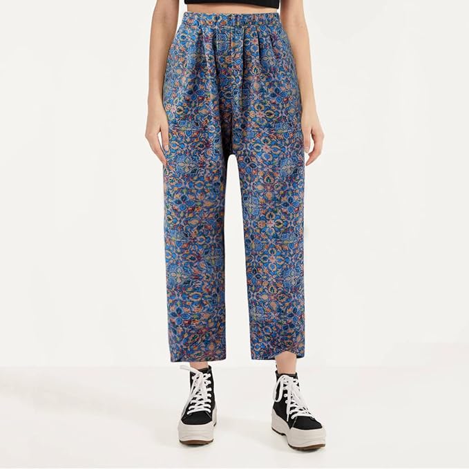 Flower Casual Loose Pants Trousers 