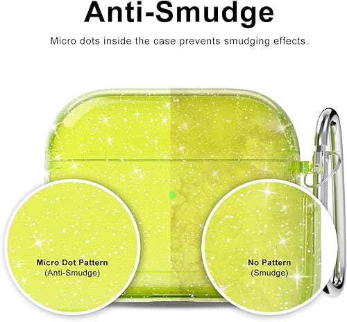 Miniatura 2 de Funda para Airpods Pro de 3 generación con purpurina transparente (2021), bonita funda para Airpods 3, funda de TPU suave para mujeres y niñas,