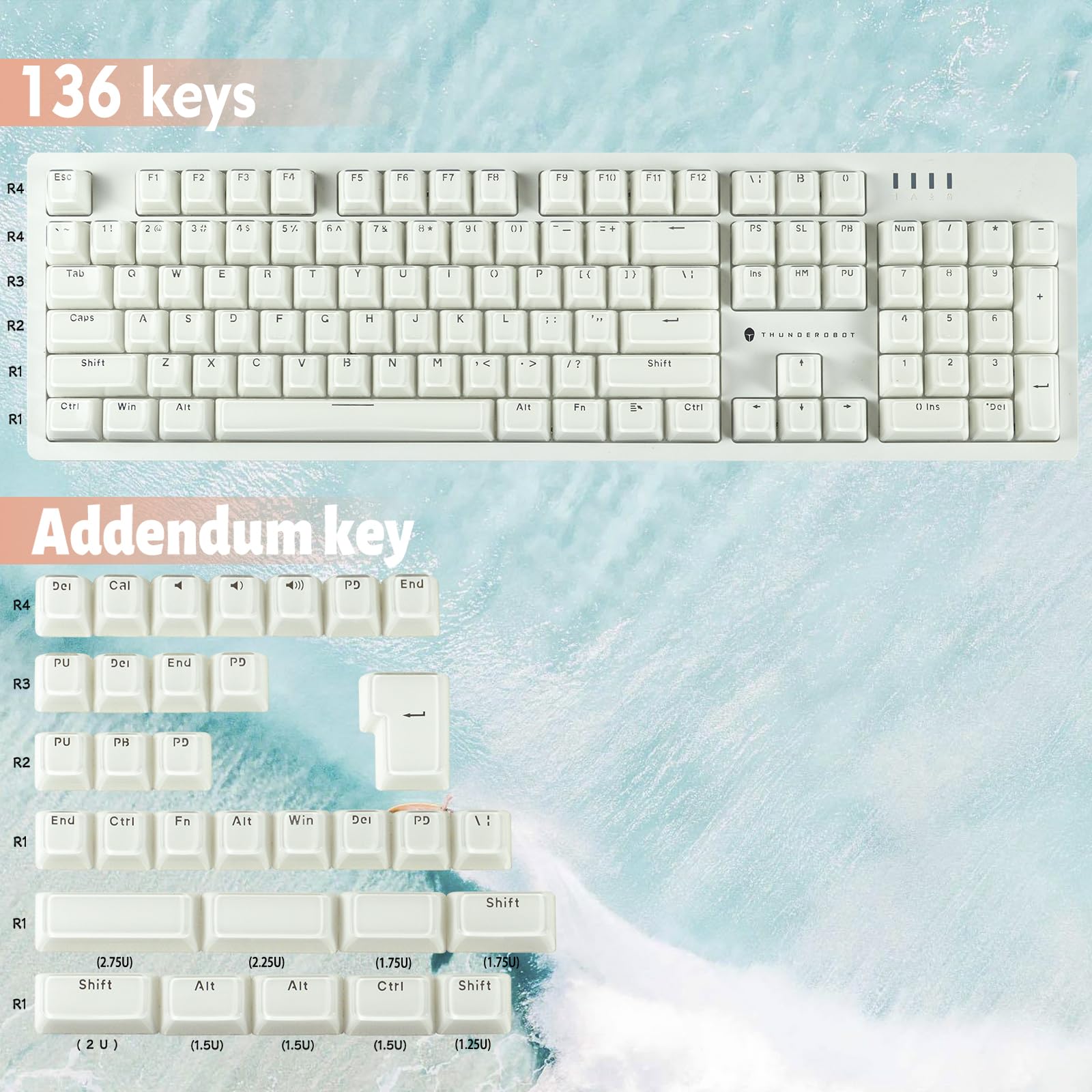 Amazon | クリスタルキーキャップ、アイスクリスタルキーキャップ、ABS