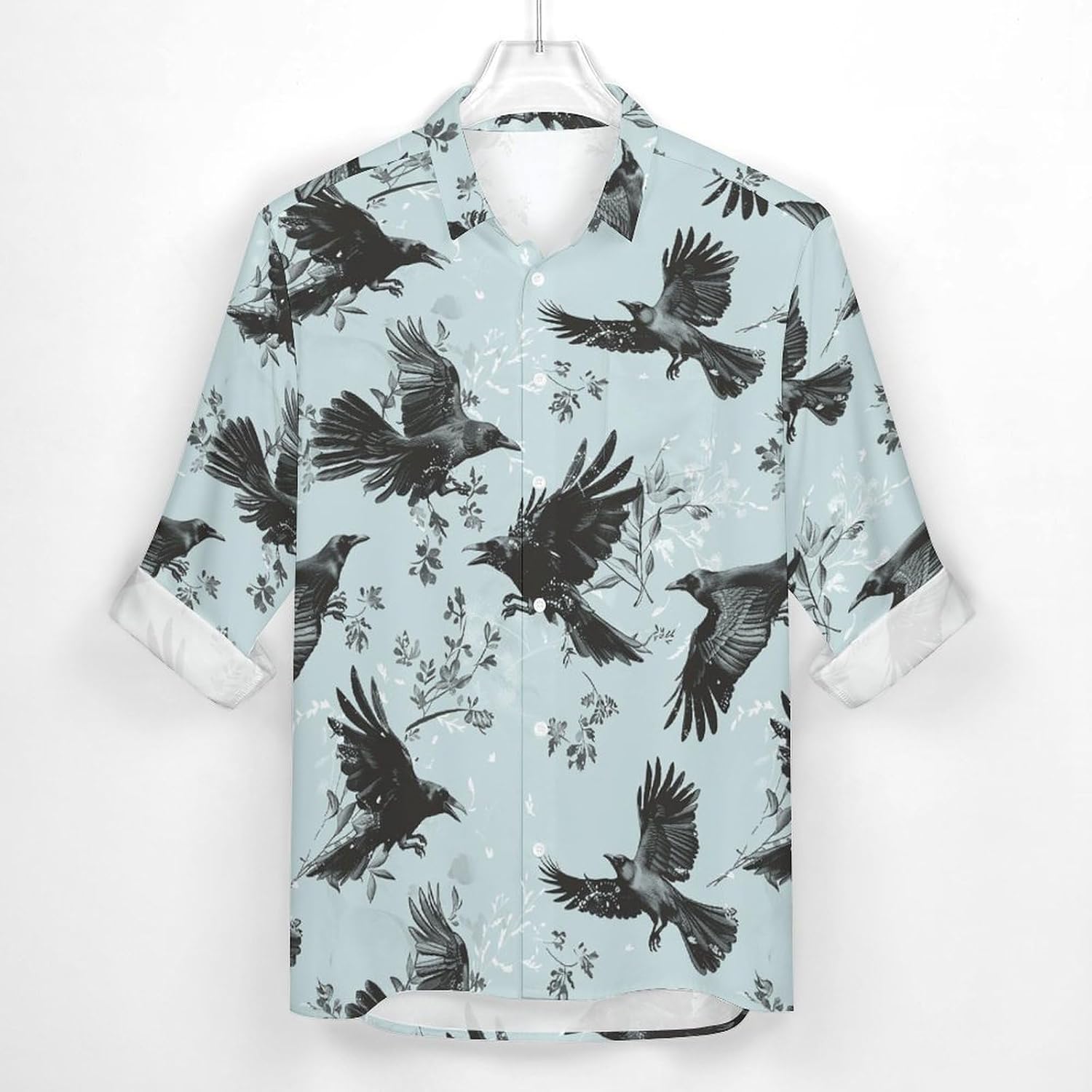 Men's Casual Button Down Shirts Lapel Pocket Long Sleeve Shirt Regular Fit