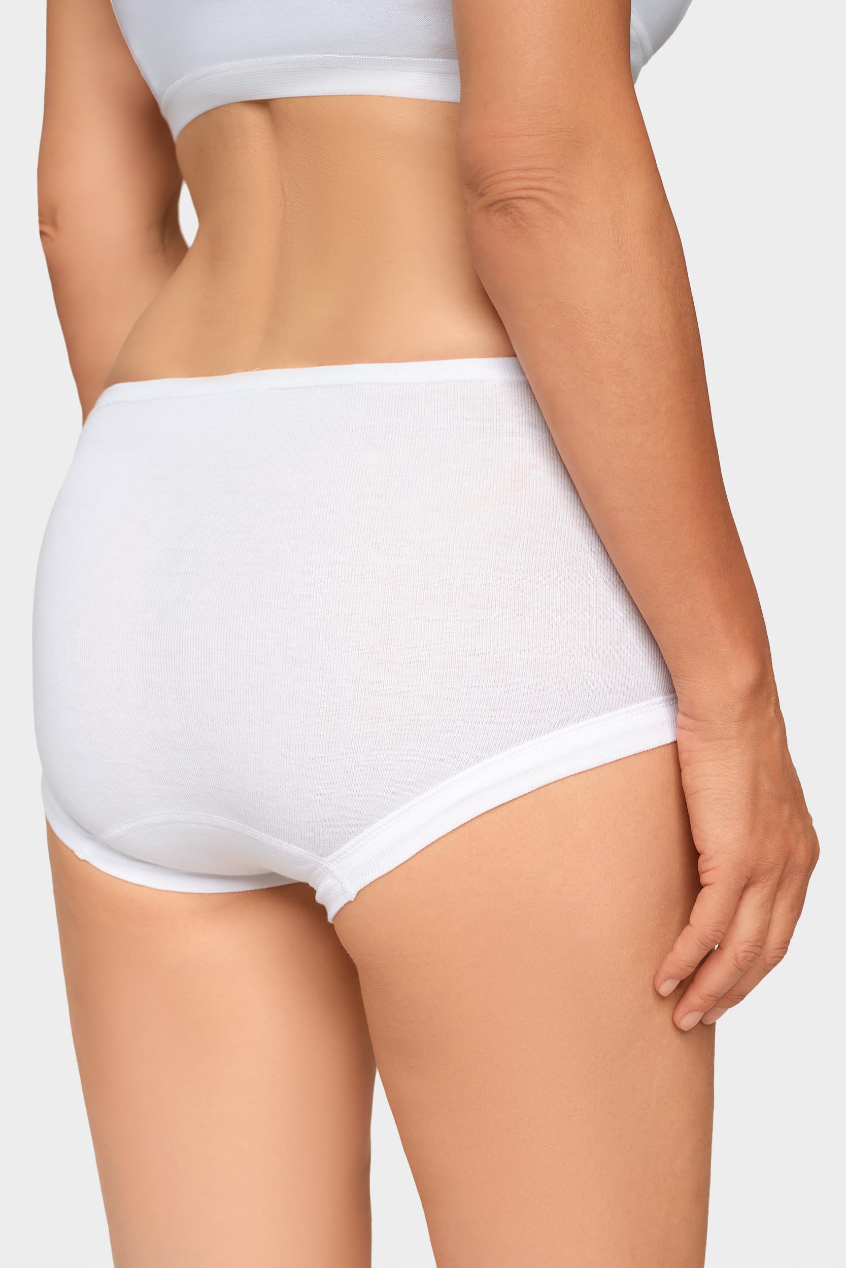 Conta Taillenslip 5er Spar-Pack, Slip für perfekte Bequemlichkeit, Klassische Damenwäsche, Slip aus 100% Baumwolle, weiß | 38/S - 62/10XL