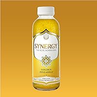 Vista 2 de SYNERGY The Real Kombucha - Piña dorada - Botella de 16 onzas líquidas - Bebida probiótica cruda para la salud intestinal y el apoyo inmunológico